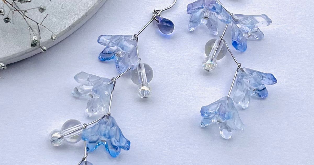 amaoto - 雨音 | 青と紫と透明のハンドメイドアクセサリー